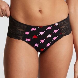 Victoria's Secret PINK No-Show Cheeky Panty with Lace Trim